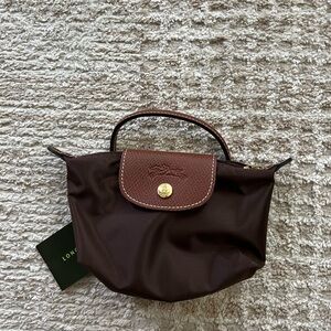 MINI LONGCHAMP EBONY